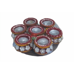 Diwali Diya Wax 7pcs No - 32