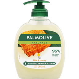 Palmolive Naturals Liquid Hand Wash, Milk & Honey, Pump