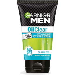 Garnier Men Face Wash Oil Clear Deep Cleansing Icy