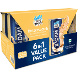 Vadilal Badam Drink- Butterscotch 6cans