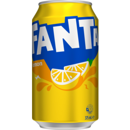 Fanta Lemon Soft Drink Can