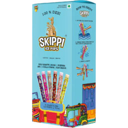 Skippi Ice Pops Sky Blue 6 Flavours- 12pc