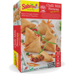 Sabrini Indian Street Food Chilli Milli Samosa