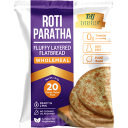 Taj Paratha - Wholemeal 20pcs