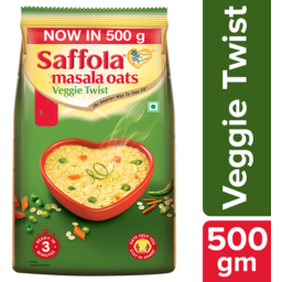 Saffola Oats - Veggie Twist Best Before: 21/​05/​2025