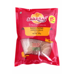Saurbhi Sago Papad Green Chilli
