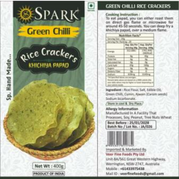 Spark Rice Papad - Green Chilli