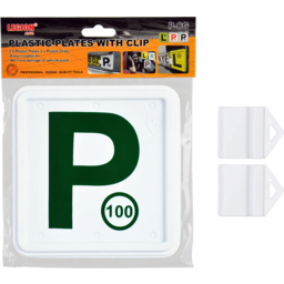 Nsw Plastic Plates Wth Clip Green-2pc