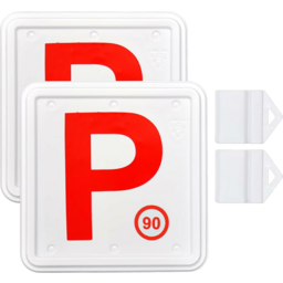 Nsw Plastic Plates Wth Clip Red-2pc