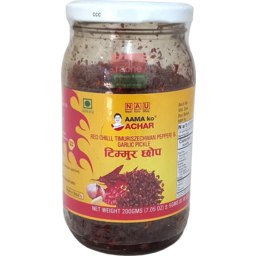 Aama Red Chilli Timurschezwan Pepper & Garlic Pickle