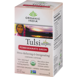 Org/​Ind Tea - Tulsi Pom Grn