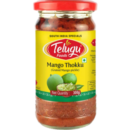 Telugu Pickle - Mango Thokku With Garlic