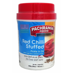 Pachranga Pickle - Red Chilli Stuffed