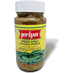 Priya Pickle - Green Chilli With Garlic