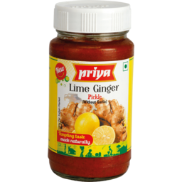 Priya Pickle - Lime & Ginger Without Garlic