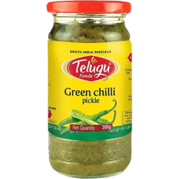 Telugu Pickle - Green Chilli With Garlic
