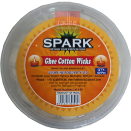 Spark Ghee Cotton Wicks 60pcs