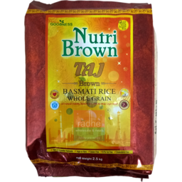 Taj Nutri Brown Basmti Rice 2.​5k