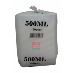 Plastic Take Away Container With Lid - 50pc