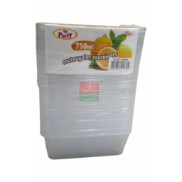 Plastic Containers Rectangular Pcs