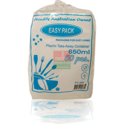 Plastic Take Away Container - 50pc