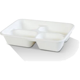 Sugarcane 4 Compt Plates - 25pcs
