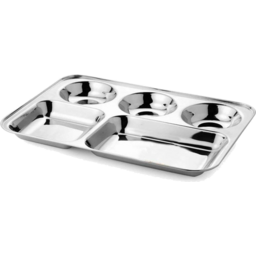 33cm Rectangle 5 Compartment Tray