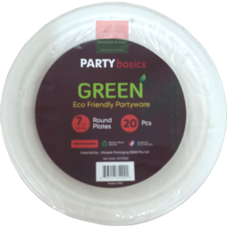 7'' Round Plates- 20pcs