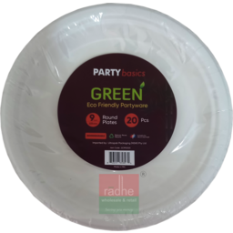 9'' Round Plates- 20pcs