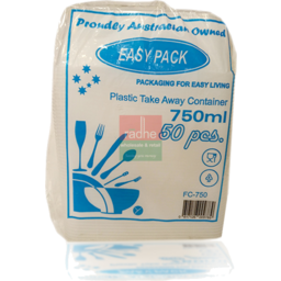 Plastic Take Away Container - 50pc