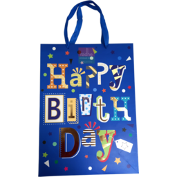Gift Bag Happy Birthday Star