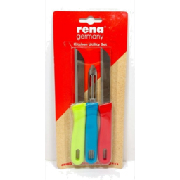 3 Pcs Knife Set With Peeler