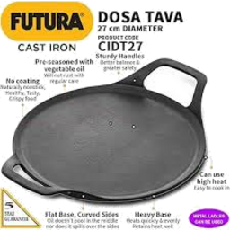Futura Cast Iron Dosa Tava- 27cm