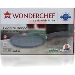 Wonderchef Granite Range Aluminium Dosa Tawa 30cm Grey