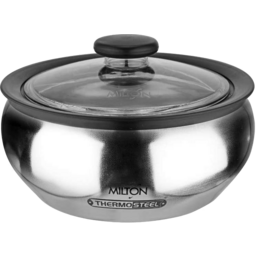 Milton Hot Pot Stainless Steel Clear Glass Lid