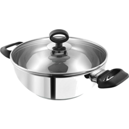 Vinod Deluxe Stainless Steel Kadahi With Lid 26cm