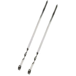 52cm Steel BBQ Skewers 6pcs Set