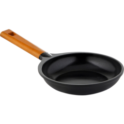 Wonderchef Caesar Frying Pan With Wooden Handle 26 cm Black