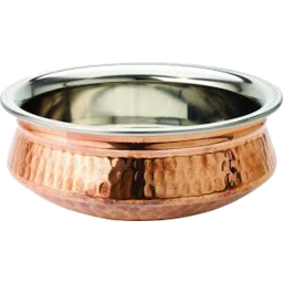 Copper Ss Handi Dish Double Wall 24cm