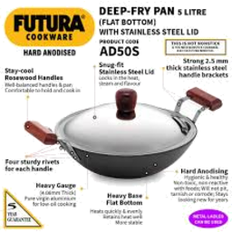 Futura Deep Fry Pan with Lid