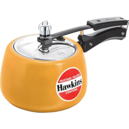 Hawkins Contura Pressure Cooker Mustard Yellow Color