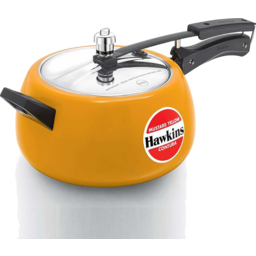Hawkins Contura Pressure Cooker Mustard Yellow Color