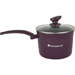 Wonderchef Everest Aluminium Sauce Pan with Lid /​18cm - Purple