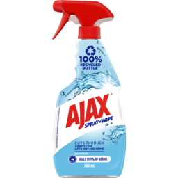 Ajax Spray N' Wipe Bathroom Antibacterial Disinfectant Cleaner Trigger, , Fresh Burst Surface Spray, Soap Scum Remover
