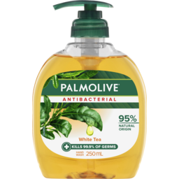 Palmolive Antibacterial Liquid Hand Wash, White Tea, Pump
