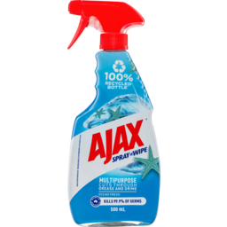 Ajax Spray N' Wipe Multi-Purpose Cleaner Trigger, Antibacterial Disinfectant, , Ocean Fresh