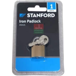 Padlock Iron W Brass Coating